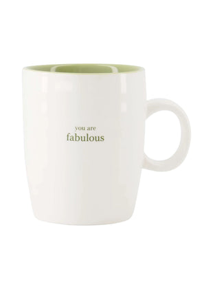 Theemok you are fabulous - wit/lichtgroen by Zusss