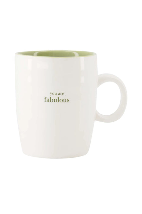 Theemok you are fabulous - wit/lichtgroen by Zusss