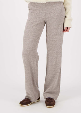 Jacquard broek twee kleurig – beige / off white - Kleding - Broeken