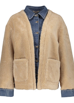Jas denim & teddy 58551 16 (camel) Kleding Jassen