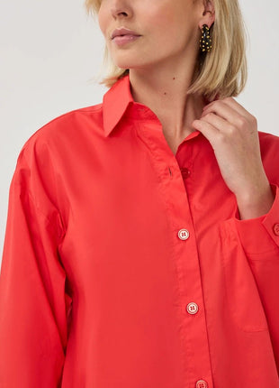 Blouse Cropped Folded Cuff - SP26.10016 by Esqualo