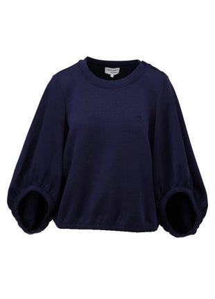 Pull ronde hals met knopen - Navy blazer - C601L by K.Design