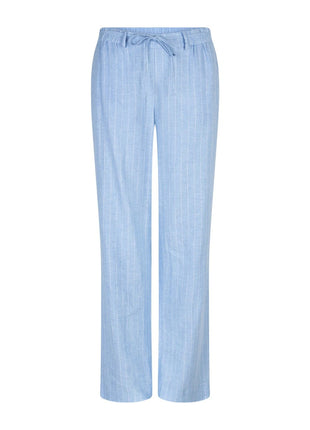 Linnen broek met streep - Claudette - SRB4915 by Red Button