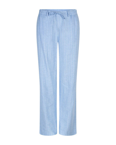 Linnen broek met streep - Claudette - SRB4915 by Red Button