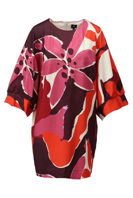Jurk met ronde hals & bloemen design B100 P006 Kleding Kleedjes en jurken