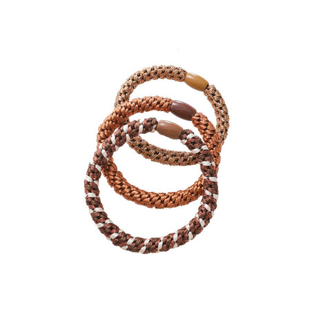 Haarrekker - Hair Tie 3-pack - Coffee