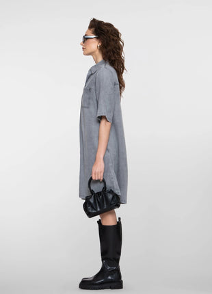 Jeanskleedje - short sleeves - 67003-10 by Geisha