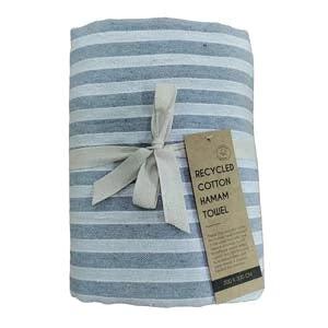 Hamamdoek Strepen Grijs 200x200 - JNS_25860 by Jens Living