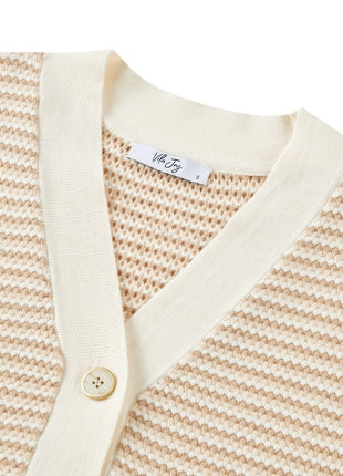 Gilet - Krista -L-13-O – Light beige