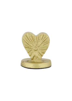 Kaartenstandaard - metaal hart - goud - Lifestyle - In huis - Decoratie