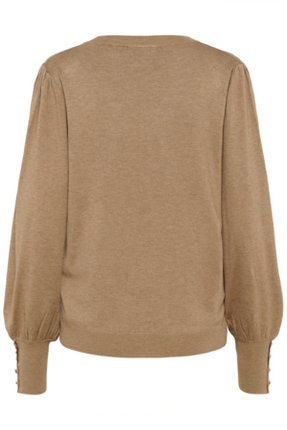 KAlizza Round Neck Knit Pullover Button - 10508681 - Kleding - Truien en cardigans
