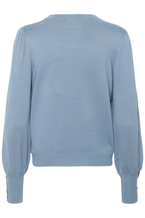 KAlizza Round Neck Knit Pullover Button - 10508681 - Kleding - Truien en cardigans