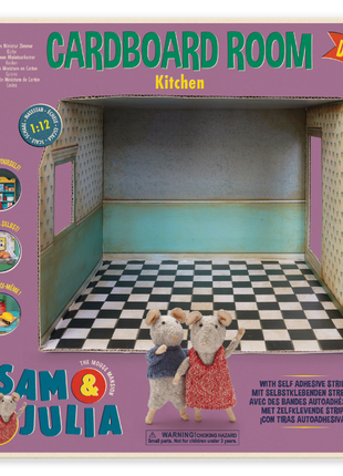 Kartonnen miniatuur kamer - keuken - Baby & Peuter - Muizenhuis - Knutselproducten