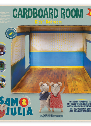 Kartonnen miniatuur kamer - kinderkamer - Baby & Peuter - Muizenhuis - Knutselproducten