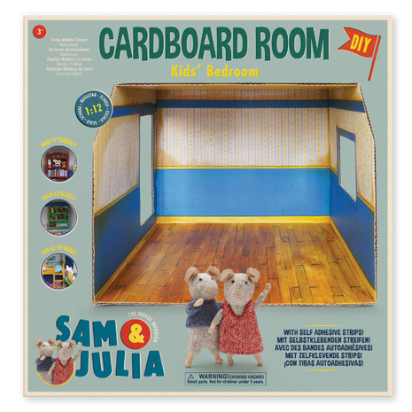 Kartonnen miniatuur kamer - kinderkamer - Baby & Peuter - Muizenhuis - Knutselproducten