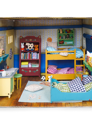 Kartonnen miniatuur kamer - kinderkamer - Baby & Peuter - Muizenhuis - Knutselproducten