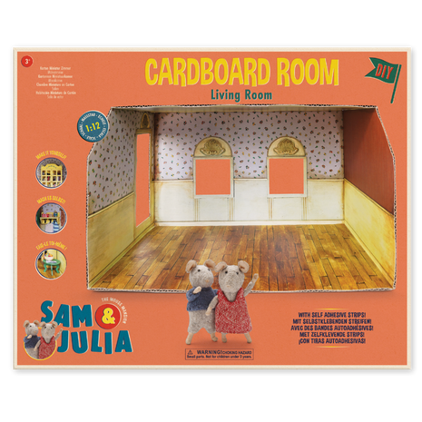 Kartonnen Miniatuur Woonkamer - Baby & Peuter - Muizenhuis - Knutselproducten
