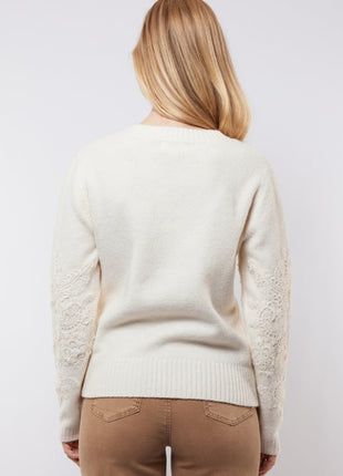 Katja knit pullover 25NOC09 Wool White Kleding Truien en cardigans