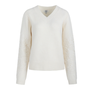 Katja knit pullover 25NOC09 Wool White Kleding Truien en cardigans