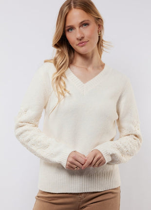Katja knit pullover 25NOC09 Wool White Kleding Truien en cardigans