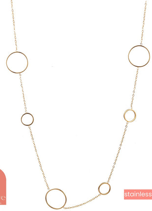 Ketting - Balloon Necklace - 14K - 50 + 6 cm - goud - Modeaccessoires - Juwelen - Kettingen
