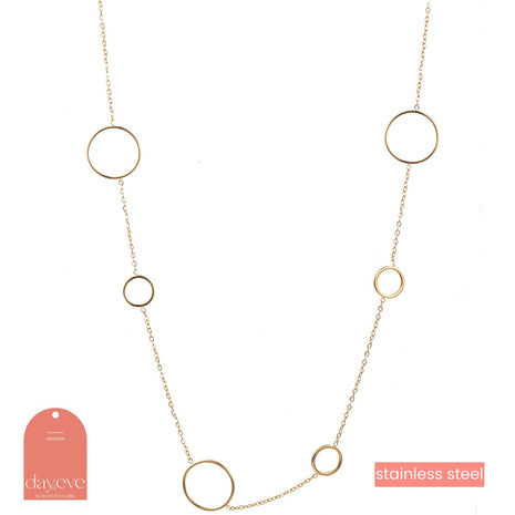 Ketting - Balloon Necklace - 14K - 50 + 6 cm - goud - Modeaccessoires - Juwelen - Kettingen