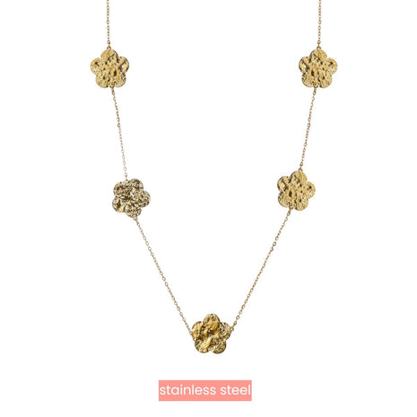 Long Clover Necklace - 14K (70 + 6cm) - Modeaccessoires - Juwelen - Kettingen