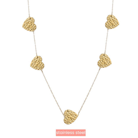 Ketting - Long Heart Necklace - 14K (70 + 6cm) - gold - Modeaccessoires - Juwelen - Kettingen