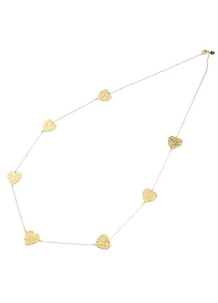 Ketting - Long Heart Necklace - 14K (70 + 6cm) - gold - Modeaccessoires - Juwelen - Kettingen