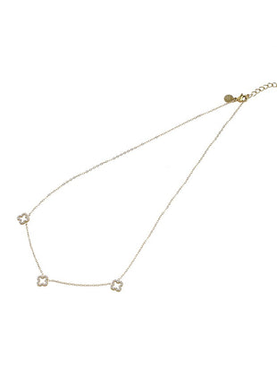 Pearly Clovers Necklace - 14K - Juwelen & mooimakers - Kettingen