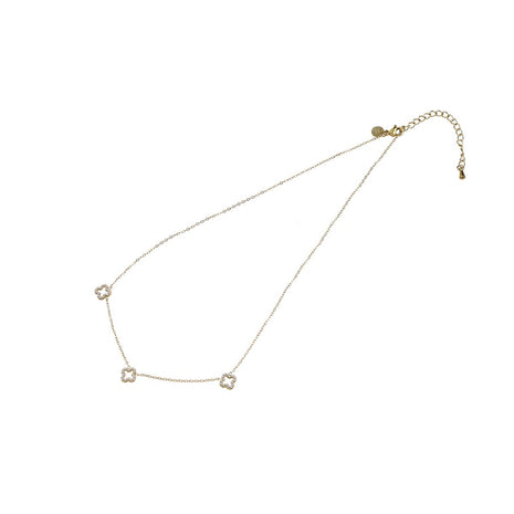 Pearly Clovers Necklace - 14K - Juwelen & mooimakers - Kettingen