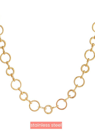 Round Link Necklace - 14K - Juwelen & mooimakers - Kettingen