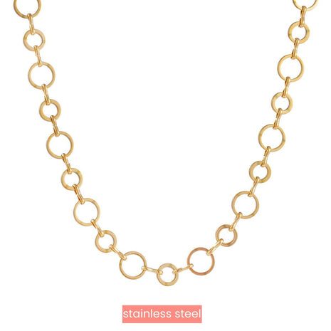 Round Link Necklace - 14K - Juwelen & mooimakers - Kettingen