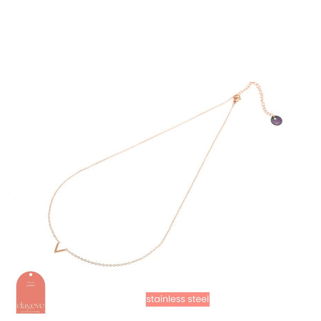 Ketting - V Necklace - 14K - gold - Juwelen & mooimakers