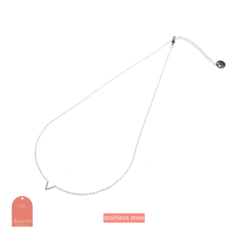Ketting - V Necklace - RH - silver - Modeaccessoires - Juwelen - Kettingen