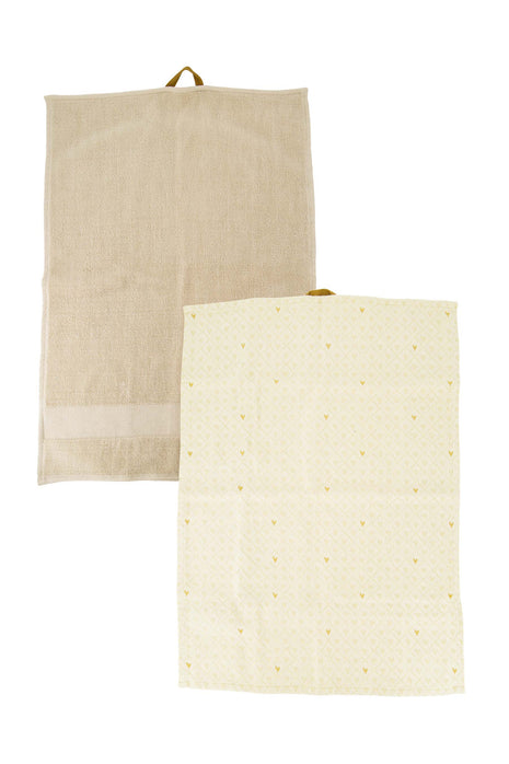 Keukenset - hartjes - wit/zand - Cadeau’s & Lifestyle - Keuken & eetkamer - Tafeldecoratie