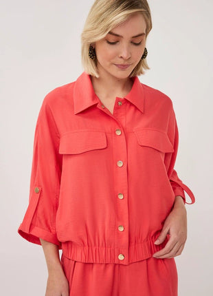 Jacket S/Slve Slub - SP26.10032 by Esqualo