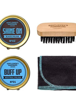 Shoe Shine Kit in een blikje by Gentlemen's Hardware