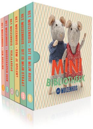 Kinderboekjes - Mini Bibliotheek (Dutch)- Het Muizenhuis - Baby & Peuter - Muizenhuis - Boeken