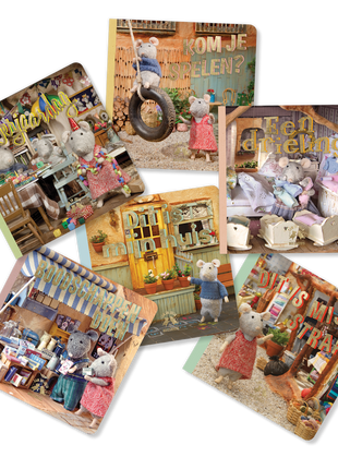 Kinderboekjes - Mini Bibliotheek (Dutch)- Het Muizenhuis - Baby & Peuter - Muizenhuis - Boeken