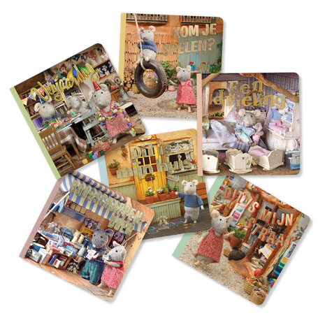Kinderboekjes - Mini Bibliotheek (Dutch)- Het Muizenhuis - Baby & Peuter - Muizenhuis - Boeken
