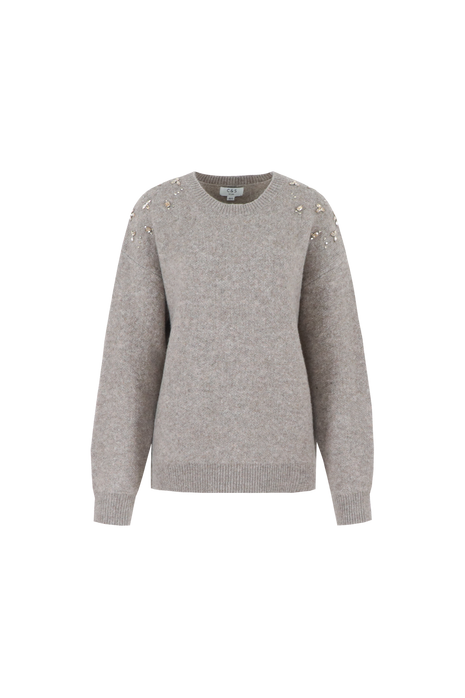 Kirsten knit pullover - 25WOC09 - Bronze - Kleding - Truien en cardigans