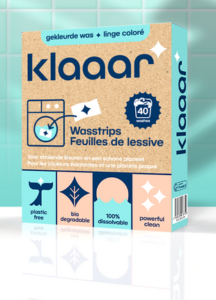 KLAAAR wasstrips voor gekleurde was (40 wasbeurten) - Onderhoud