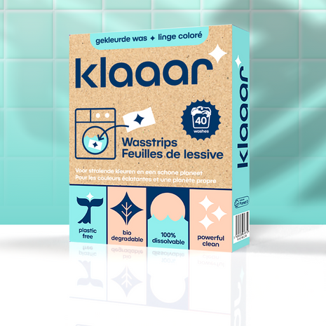 KLAAAR wasstrips voor gekleurde was (40 wasbeurten) - Onderhoud