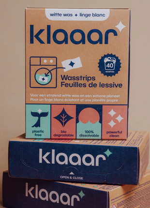 KLAAAR wasstrips voor witte was (40 wasbeurten) - Onderhoud
