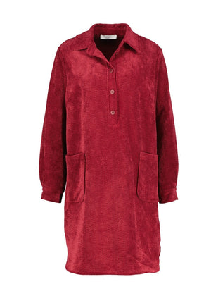 Kleedje - ribfluweel - Hannut B507 - (bor) - Kleding - Kleedjes en jurken
