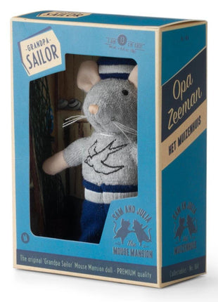 Knuffel Muis - Opa Zeeman (12 cm) - Het Muizenhuis - Baby & Peuter - Muizenhuis - Muizen
