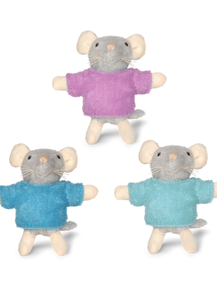 Knuffel Muizen De Drieling (8cm) - Het Muizenhuis - Baby & Peuter - Muizenhuis - Muizen
