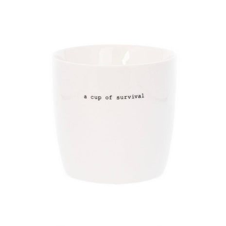 Koffiemok - A cup of survival - 300ml - Cadeau’s & Lifestyle - Keuken & eetkamer - Mokken & Bekers