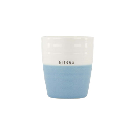 Koffiemok - bisous - wit/lichtblauw - Lifestyle - Koken & Tafelen - Servies - Mokken & Bekers